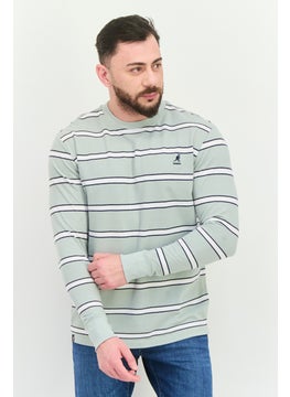 KANGOL Men Crew Neck Long Sleeves Stripe T-Shirt, Multicolor  - Image 1