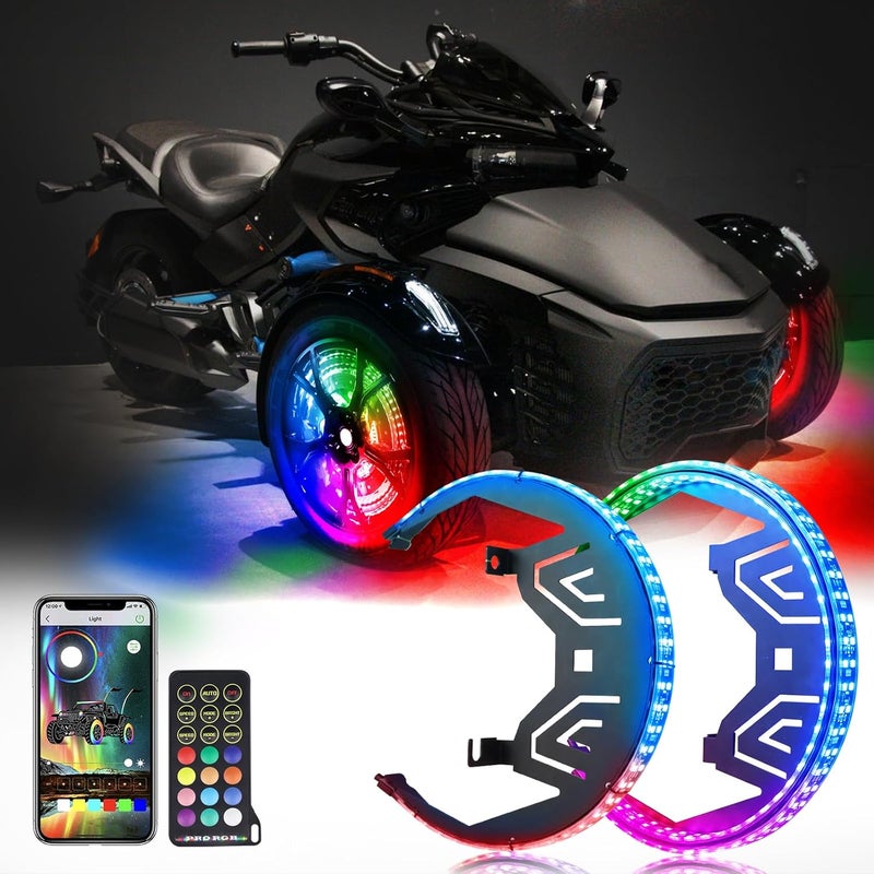 AddSafety LED Wheel Ring Lights for Can-Am Spyder F3 - Image 1