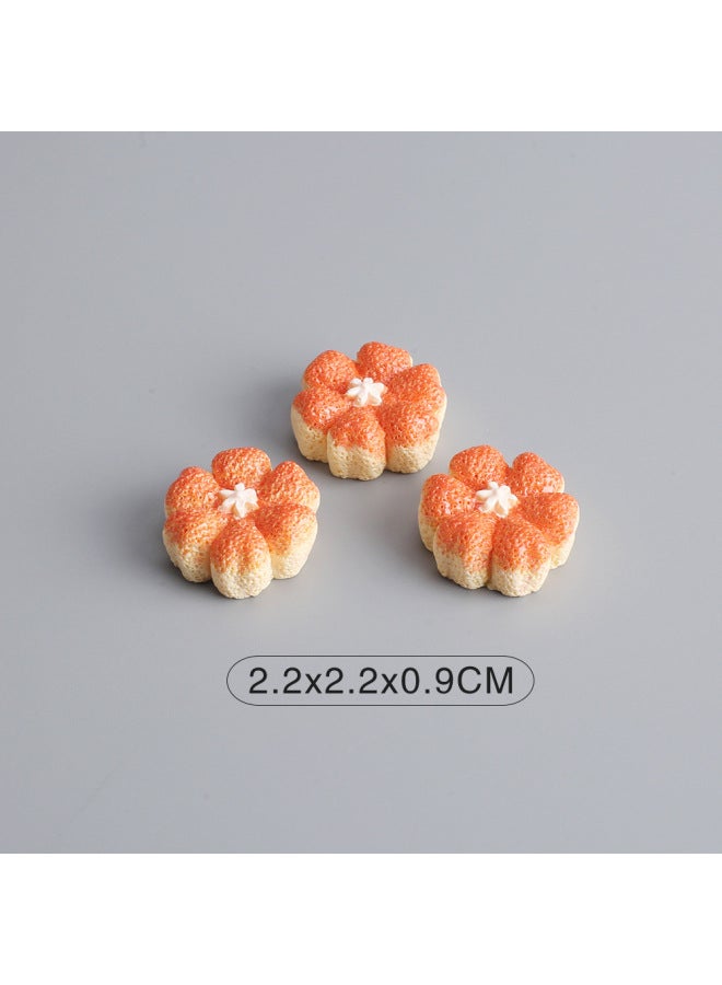 Mini Bread Rack Miniature Simulation Bread Food Play Dessert Model Ornaments Resin Food Children's Play Toys-Color:Xy14-one Bread  - Image 1