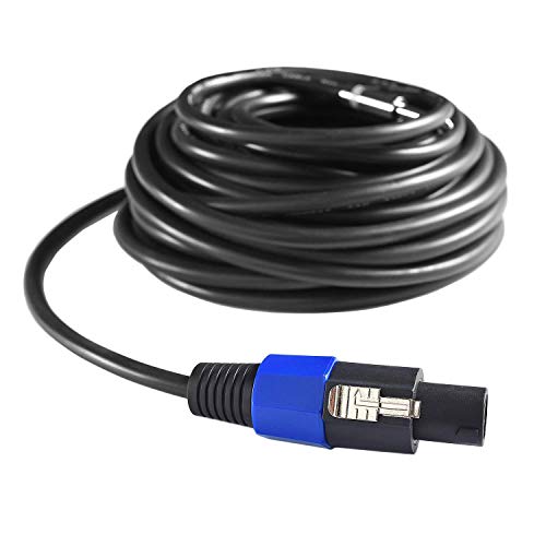Yoico 2Pcs 10 Feet Professional Speakon to 1/4 Speaker Cable, Pair 10 ft 12 Gauge Speakon to 1/4 Male Inch Audio Amplifier Connection Heavy Duty Cord Wire with Twist Lock - Image 5