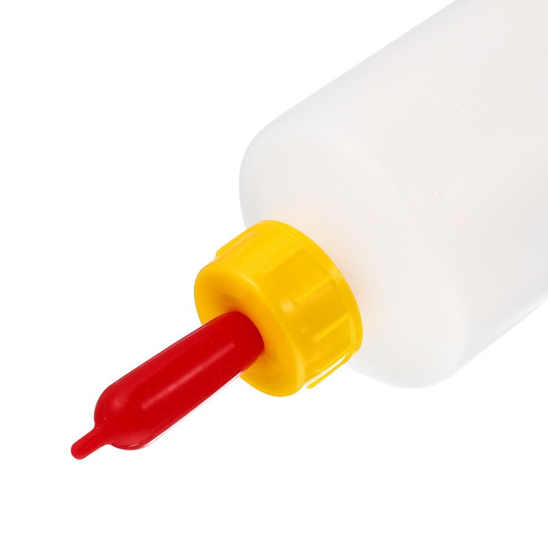 Hemoton Goat Nipple and Bottles Set, 5 Sets Small Animal Milk Drink Pritchard Nipple for Goats 400 ml Lamb Nursing Bottles Feeding Bottle Kit for Feeding Sheep Goat Lamb Puppy (5 Bottles& 10 Nipples) - Image 2