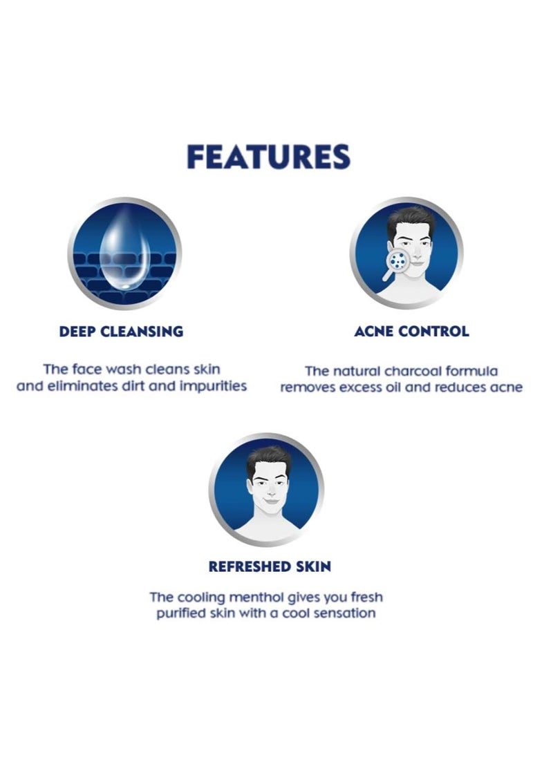 Nivea - Nivea Men All-In-1 Charcoal Face Wash - Image 1
