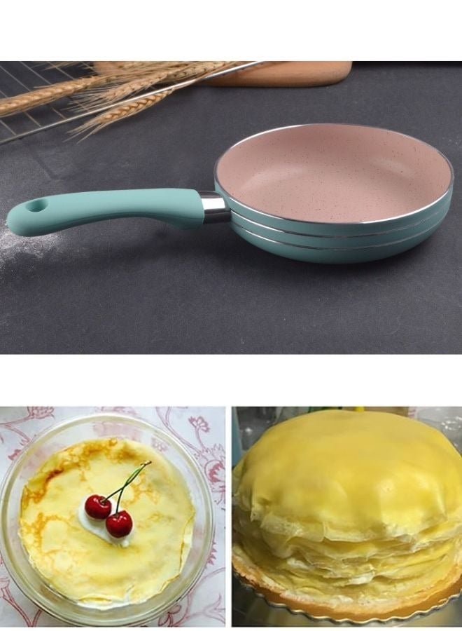 مقلاة صغيرة من الجرانيت ، مقلاة طهي غير لاصقة لطهي شرائح اللحم والبيض المقلي ولحم البقر والفطائر- ١٢ سم - Image 2