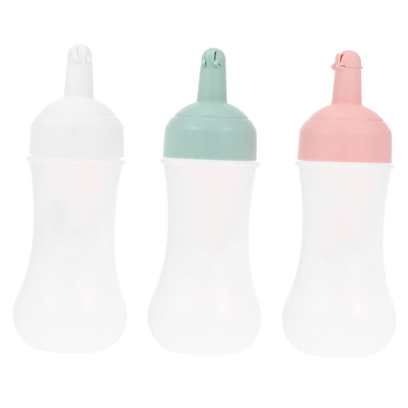3 Pcs 280ml Squeeze Bottles Set For BBQ Sauces Ketchup Leakproof Condiment - Image 2