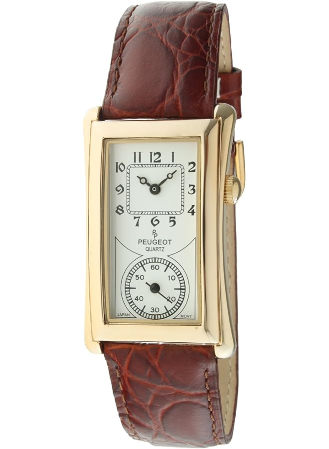 بيجو ساعة كلاسيكية على طراز الأطباء محاطة بسوار جلدي - Image 1