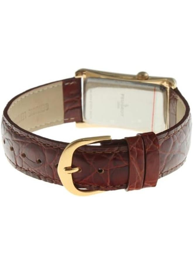 بيجو ساعة كلاسيكية على طراز الأطباء محاطة بسوار جلدي - Image 3