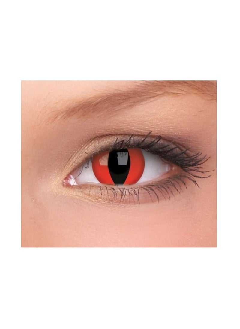 ColourVUE - Colourvue Crazy Lens DEVIL CAT One Year Disposable 14 mm - Image 1