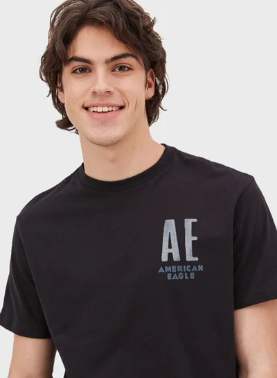 American Eagle Logo Crew Neck T-Shirt