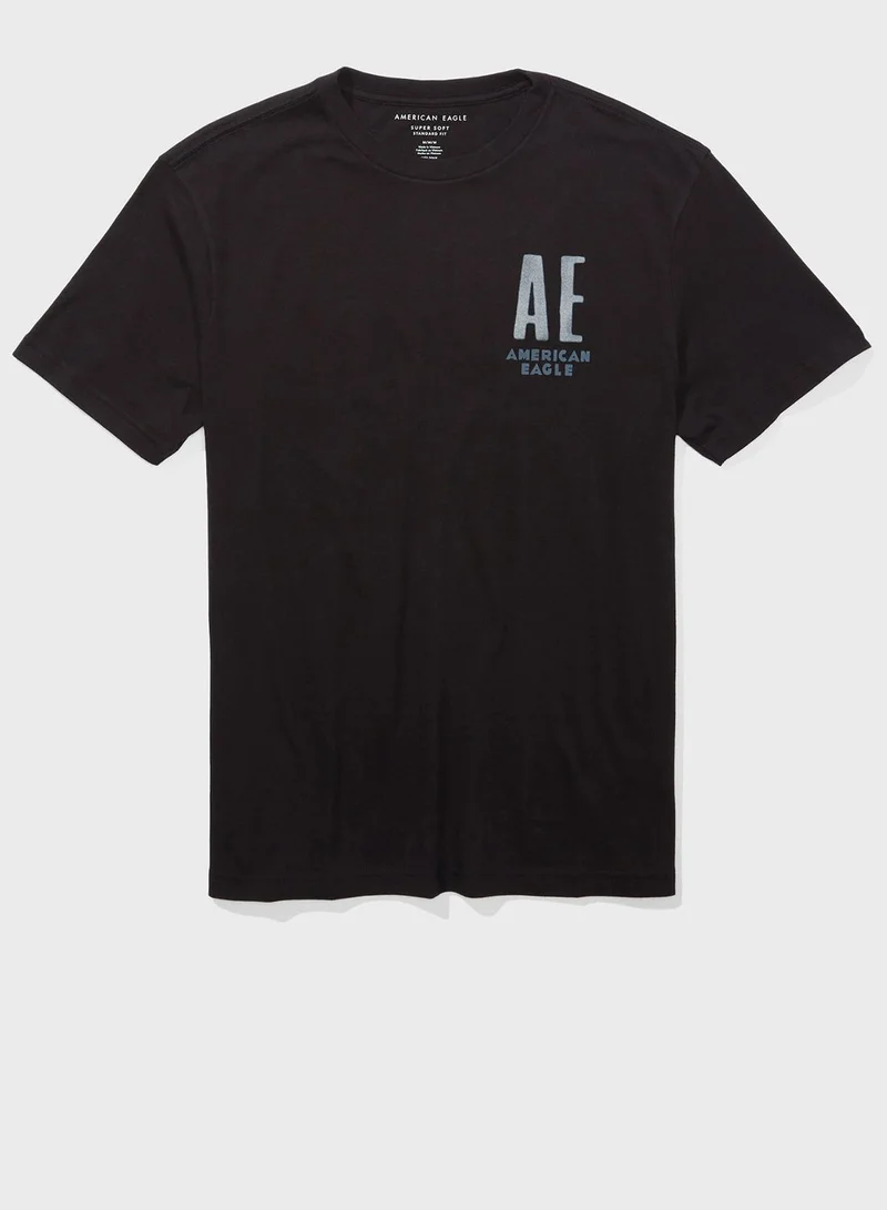 American Eagle Logo Crew Neck T-Shirt