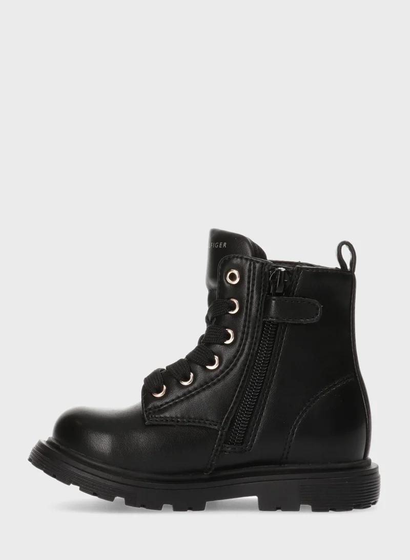 TOMMY HILFIGER Kids Lace Up Boots