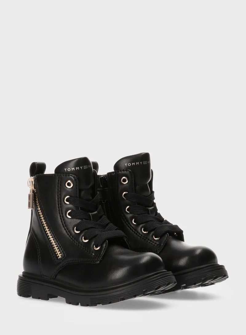 TOMMY HILFIGER Kids Lace Up Boots