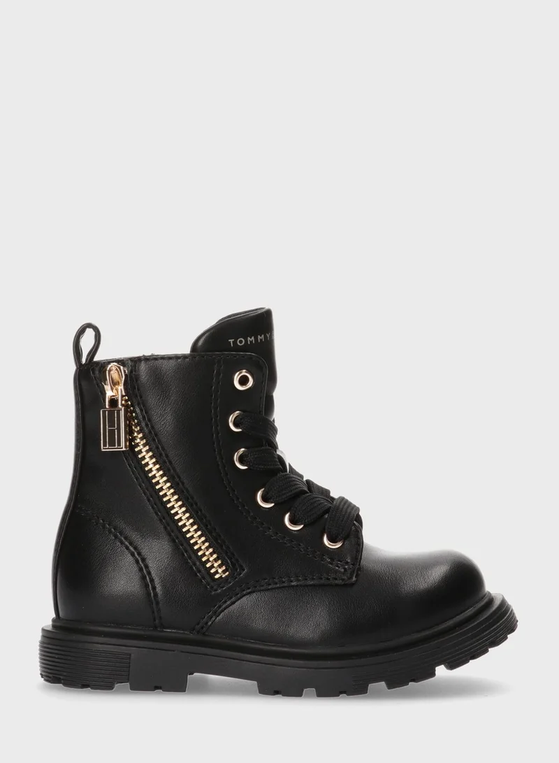TOMMY HILFIGER Kids Lace Up Boots