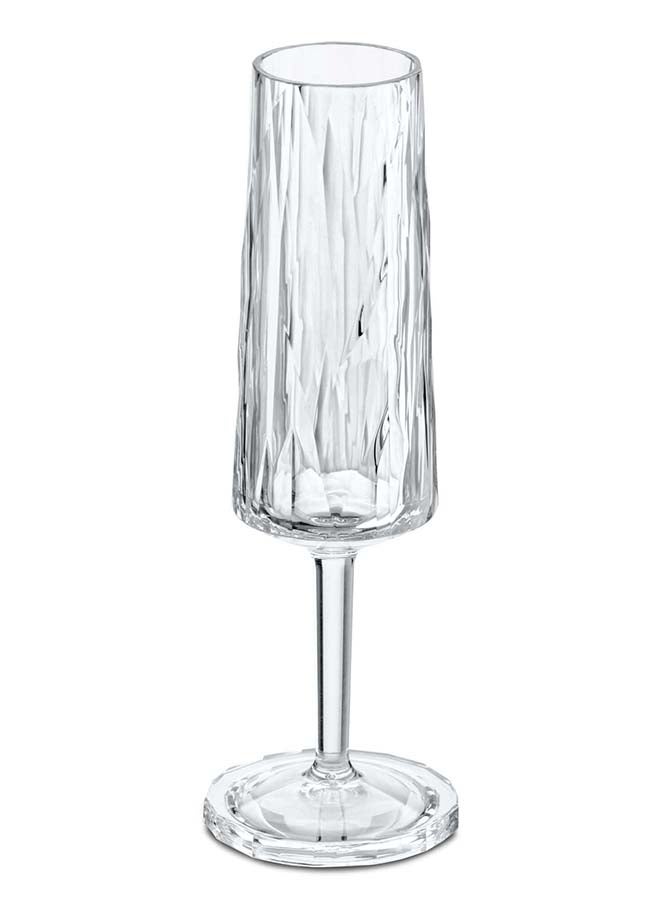 Koziol Champagne Flute Glass Transparent Club No 14 100ml, Polycarbonate