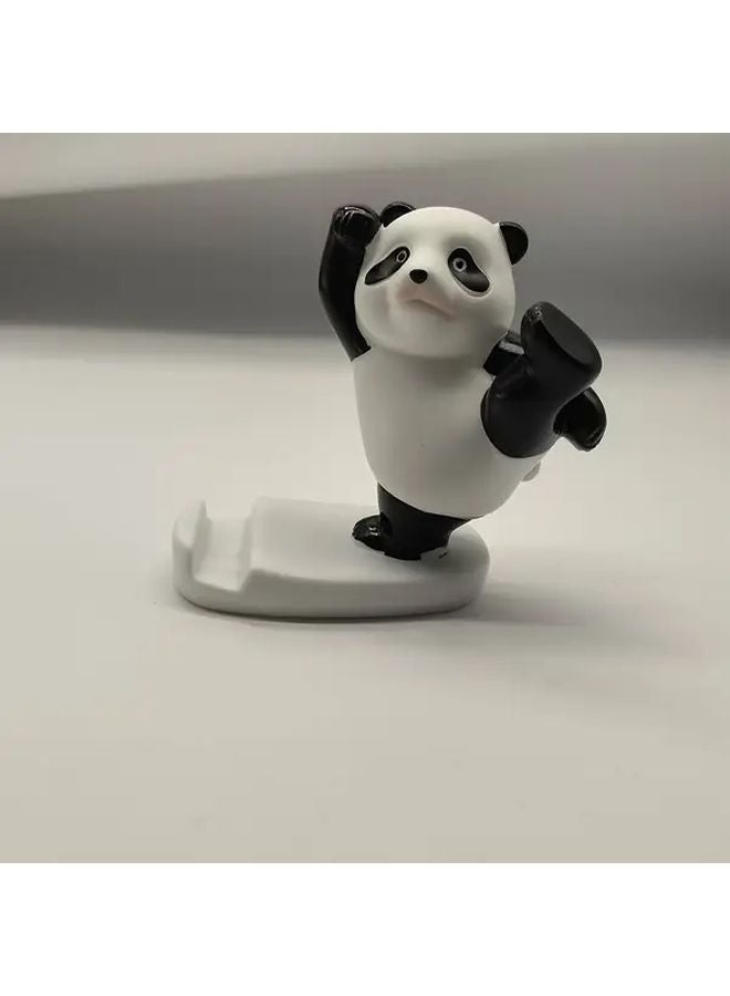 Panda Phone Holder Desktop Stand Durable ABS Material GHJ Raised Bear Color - Image 1