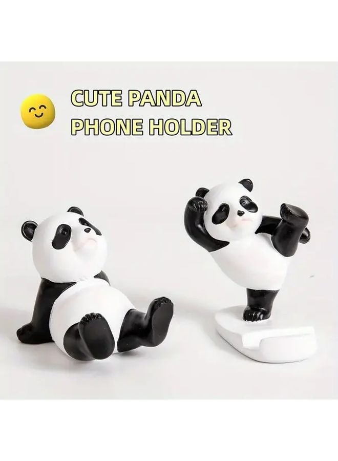Panda Phone Holder Desktop Stand Durable ABS Material GHJ Raised Bear Color - Image 4