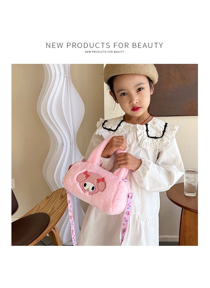 Sanrio Sanrio Cute Cartoon Plush Toy Shoulder Crossbody Bag Rectangular Hand Bag Girls Children Backpack Claw Machine  - Image 2