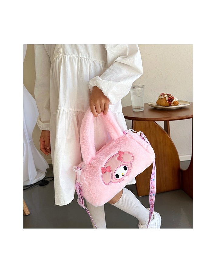 Sanrio Sanrio Cute Cartoon Plush Toy Shoulder Crossbody Bag Rectangular Hand Bag Girls Children Backpack Claw Machine  - Image 4