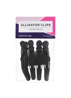 Curl Keeper Alligator Clips For Hair Styling 4 Clips Strong Grip & No Slip Plastic Alligator Hair Clips For Styling & Sectioning For Women Salon Gator Clips For All Hair Types Heavy & Wet Hair  - Image 1