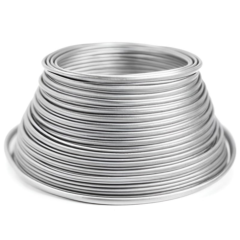 Aluminum Craft Wire 0.2 Inch Thick 20 Ft Bendable For Sculpting Jewelry Floral Art - Image 2