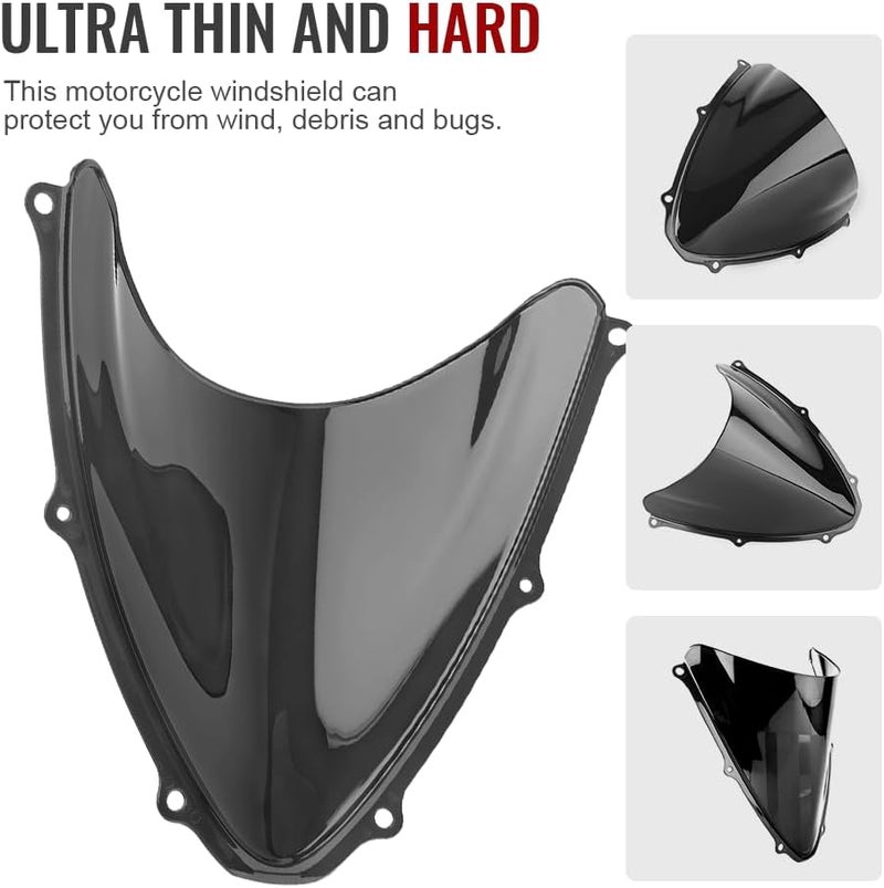 GZYF Smoke Tinted Windscreen Windshield Set for Suzuki GSXR 600 750 (2006-2007) - Image 5
