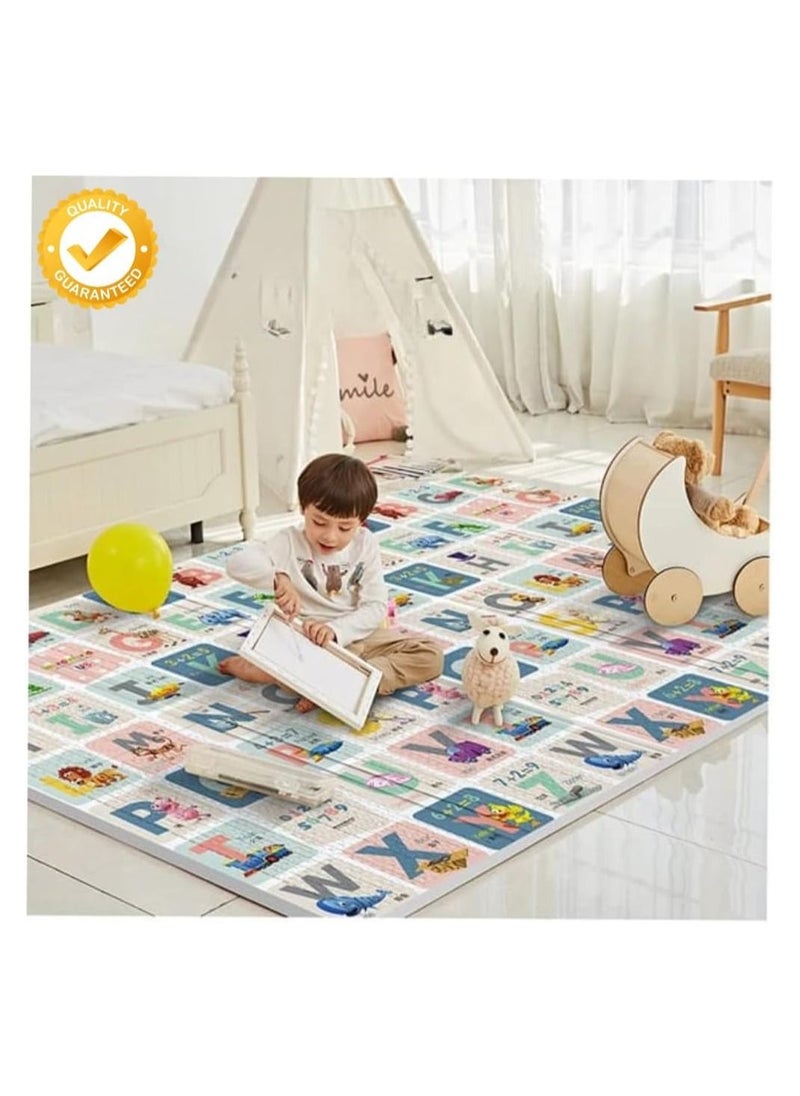 Piccasio PICCASIO Foldable Baby Play Mat Activity Playmat for Babies Infants and Toddlers Small & Waterproof Foam Mat for Floor Indoor Outdoor 200 * 180 * 1.5CM  - Image 4