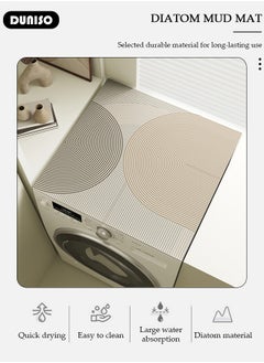 DUNISO Dustproof Washer Machine Cover Pad,The Top Fridge Dust Cover,Machine Washer And Dryer Cover,Drum Washing Machine Cover Pad,Water Absorbing Anti Slip Dirt Resistant Protective Pad For Refrigerator,Bedside Table  - Image 2
