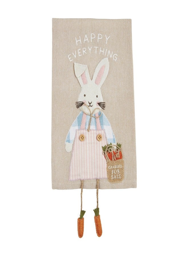Mud Pie Easter Dangle Towels, Happy Everything; 14" x 21" - Image 1