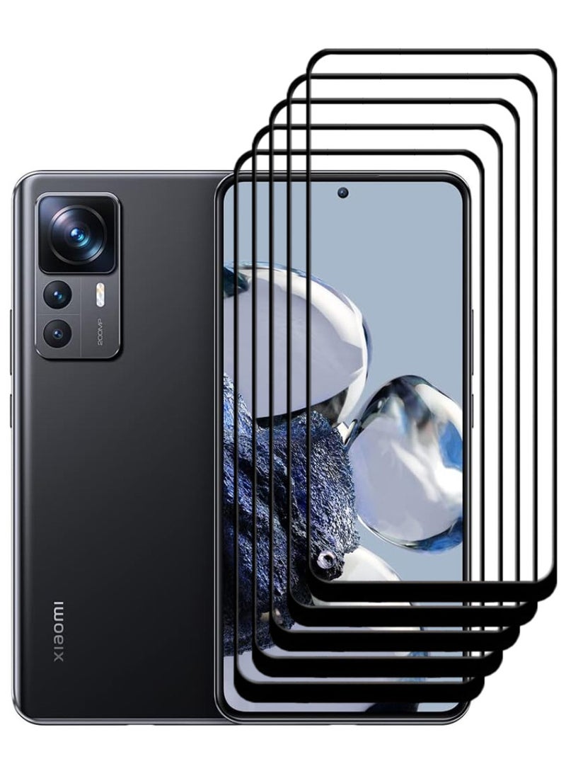 ACLIX 5 Pieces Antistatic ESD Dustproof Premium Quality High Definition Tempered Glass Screen Protector Designed For Xiaomi 12T Pro - Image 1
