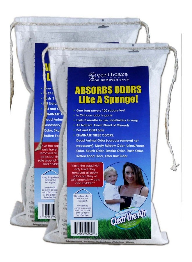 Earth care Odor Removing Bag Stinky Smells Pet Odor Etc (2 Pack)
