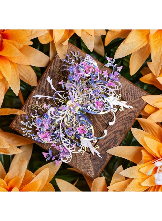 مو مجموعات نماذج ألغاز معدنية ثلاثية الأبعاد للبالغين من الزهور والفراشات قطع معدنية على شكل فراشة ألغاز حيوانات بناء هدية عيد ميلاد مجموعة دعابة للدماغ - Image 5