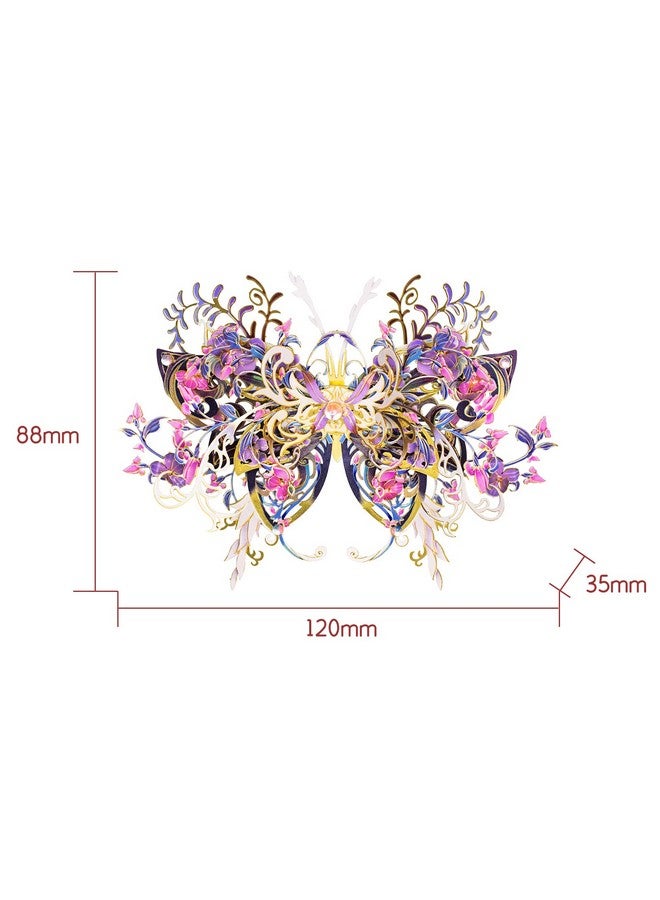 مو مجموعات نماذج ألغاز معدنية ثلاثية الأبعاد للبالغين من الزهور والفراشات قطع معدنية على شكل فراشة ألغاز حيوانات بناء هدية عيد ميلاد مجموعة دعابة للدماغ - Image 2