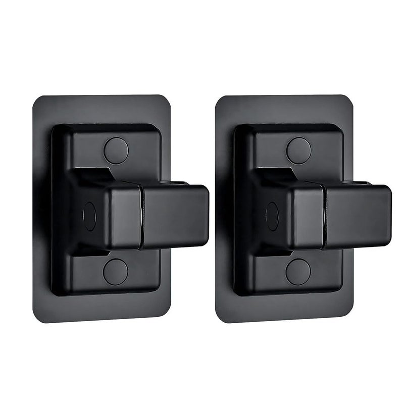 Bukela 2 Pcs Shower Head Holders,Adjustable Strong Paste Shower Holder Bracket,360° Universal Wall Mount Shower Head Holder Replacement Removable Suction Cup Shower Holder for Bathroom (Black) - Image 1