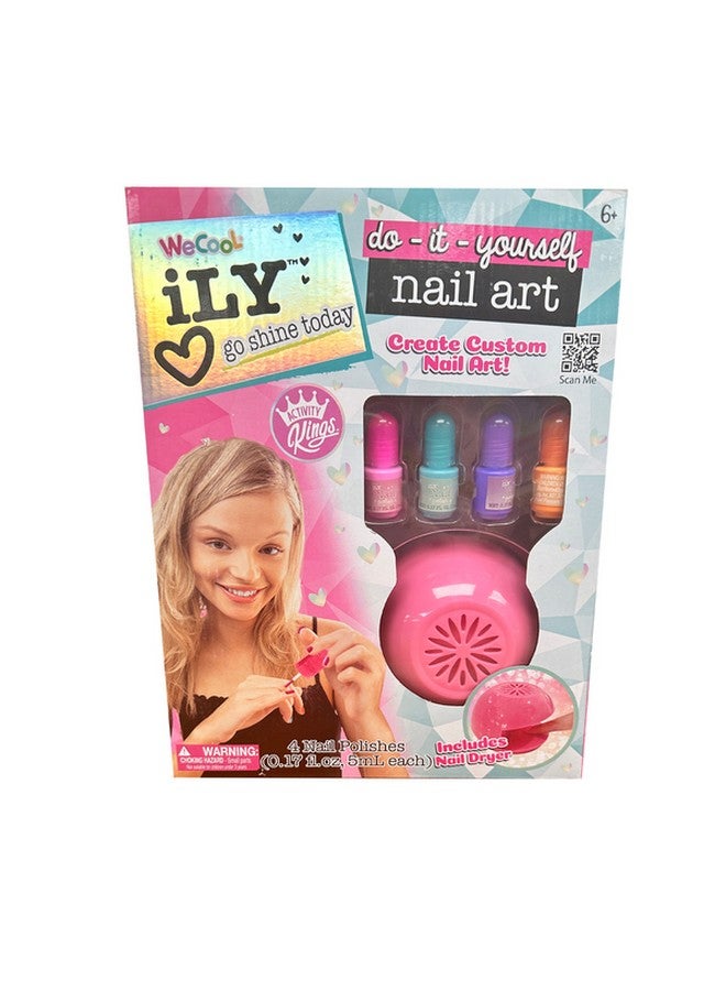 WeCool Do-It-Yourself Nail Art Kit with Nail Dryer Multicolour 27.94 x 7.62 x 20.32 cm WIL112522 - Image 1