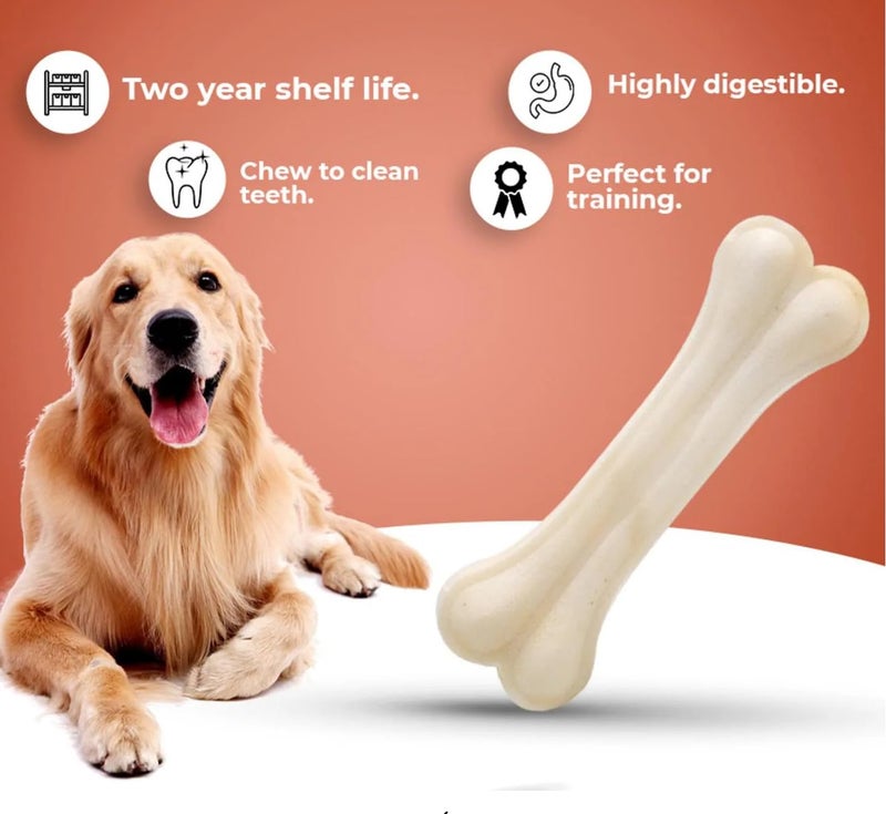 swacch Shampoo | Puppy Safe Shampoo|Cocker Spaniel Dog Shampoo (1 Litre) (Pack of 2) Neem Alovera + Medium White Bone |Dog Chew Bones |Teething chew Toy|Dental Teething |Combo Pack - Image 4