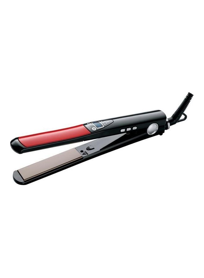 Okema Hair Styler Straightener Black/Red - Image 1