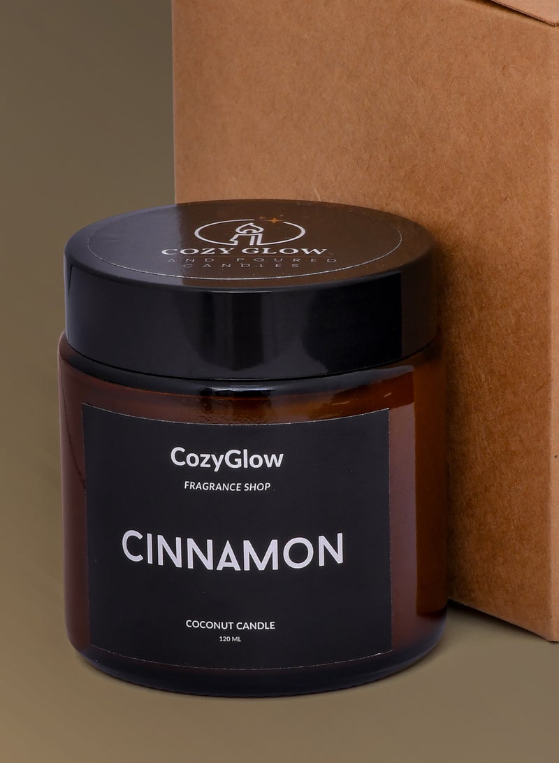 COZYGLOW "Cinnamon" Scented Candle, CozyGlow, 100 ml  - Image 3