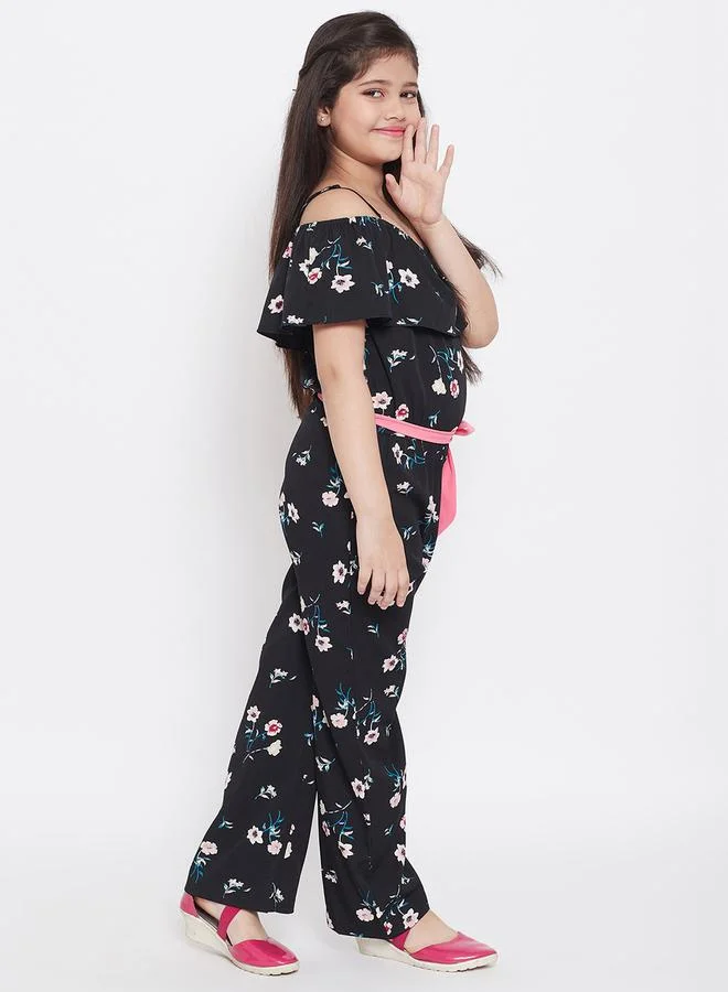 Stylo Bug Stylo Bug Cold Shoulder Sleeve Floral Jumpsuit