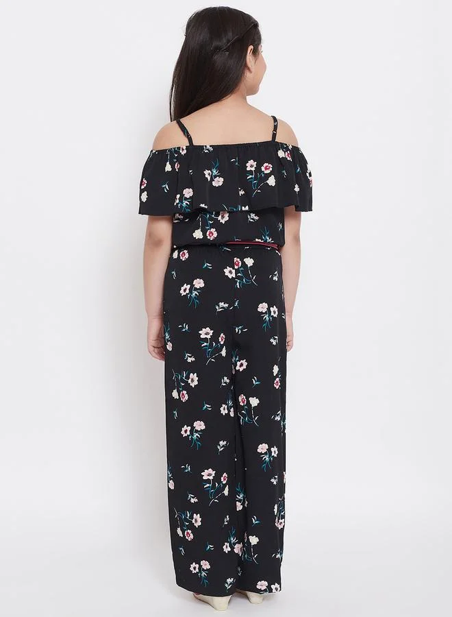 Stylo Bug Stylo Bug Cold Shoulder Sleeve Floral Jumpsuit