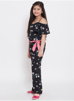 Stylo Bug Cold Shoulder Sleeve Floral Jumpsuit by Styli  - Image 2