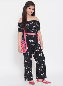 Stylo Bug Cold Shoulder Sleeve Floral Jumpsuit by Styli  - Image 5