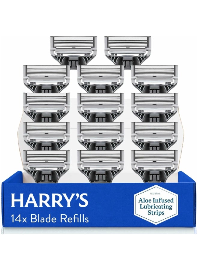 Harry's Razor Blades for Men - 14 Count - Premium Razor Blade Refill Cartridges - Image 1