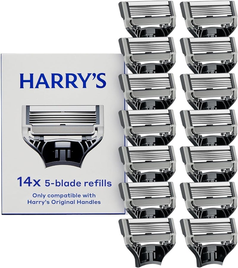 Harry's Razor Blades for Men - 14 Count - Premium Razor Blade Refill Cartridges - Image 1
