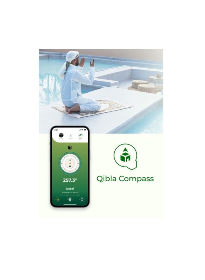 iQIBLA UMEOX iQIBLA Smart Zikr Ring Lite Black 22 MM - Image 2