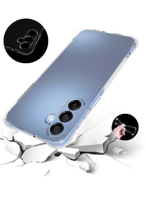 Samsung Galaxy A16 Case, Designed for Samsung A16 5G/4G Case with Four Corner Anti-Fall Airbags, Slim Flexible TPU Rubber Soft Silicone Anti Slip Case Cover Fit for Samsung Galaxy A16 (Clear)
