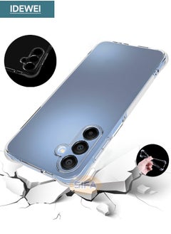 IDEWEI Samsung Galaxy A16 Case, Designed for Samsung A16 5G/4G Case with Four Corner Anti-Fall Airbags, Slim Flexible TPU Rubber Soft Silicone Anti Slip Case Cover Fit for Samsung Galaxy A16 (Clear)  - Image 1
