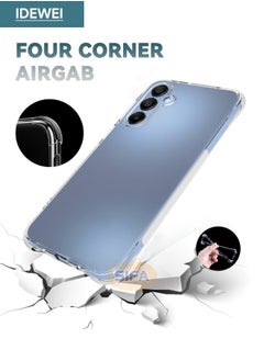 IDEWEI Samsung Galaxy A16 Case, Designed for Samsung A16 5G/4G Case with Four Corner Anti-Fall Airbags, Slim Flexible TPU Rubber Soft Silicone Anti Slip Case Cover Fit for Samsung Galaxy A16 (Clear)  - Image 2