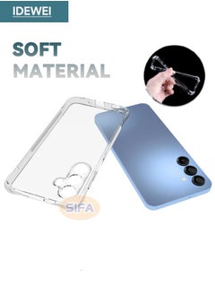 IDEWEI Samsung Galaxy A16 Case, Designed for Samsung A16 5G/4G Case with Four Corner Anti-Fall Airbags, Slim Flexible TPU Rubber Soft Silicone Anti Slip Case Cover Fit for Samsung Galaxy A16 (Clear)  - Image 3