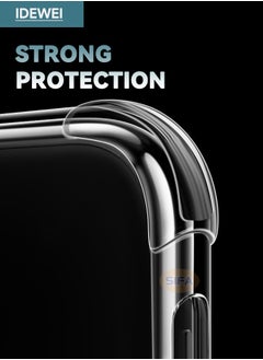 IDEWEI Samsung Galaxy A16 Case, Designed for Samsung A16 5G/4G Case with Four Corner Anti-Fall Airbags, Slim Flexible TPU Rubber Soft Silicone Anti Slip Case Cover Fit for Samsung Galaxy A16 (Clear)  - Image 5