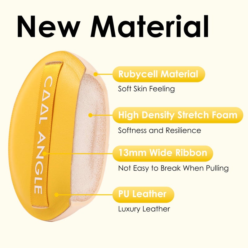 COOL-ANGLE 4Pcs X-Large Makeup Sponge Puff Set For Foundation Concealer & Powder, Latex Free Blender Sponges Puff For Natural And Easy Makeup, Soft Long-lasting And Beginner-friendly - Image 4