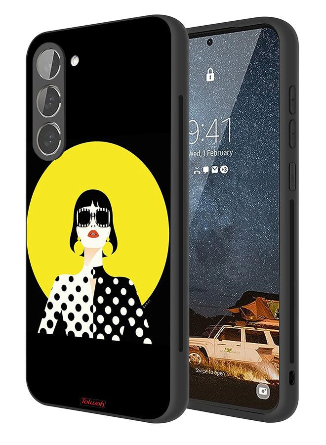 Tolwak Samsung Galaxy S23 5G Protective Case Cover Stylish Girl Art - Image 1